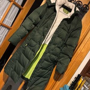 Vintage Lululemon hooded down parka has holes